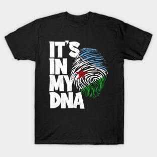 IT'S IN MY DNA Djibouti Flag Men Women Kids T-Shirt